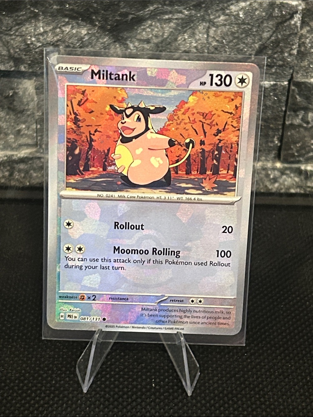 Pokemon Miltank Pokeball 081/131 Holo from Prismatic Evolutions M/NM